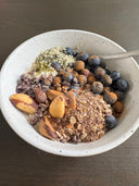 Vanille chiapudding bowl met eiwitpoeder