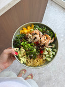 Pokébowl met scampi, mango & wasabi
